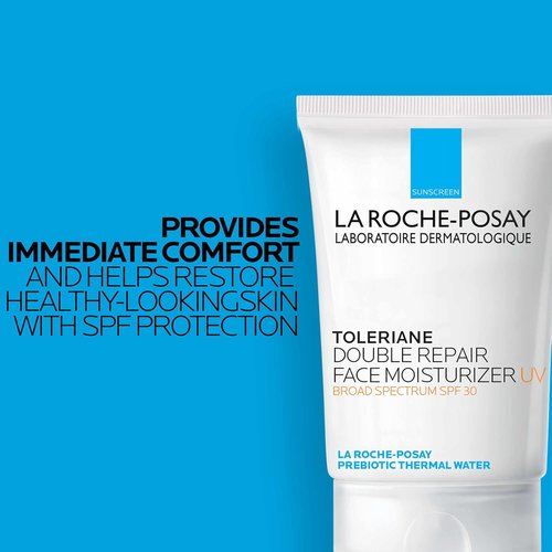 La Roche-Posay Toleriane Double Repair Moisturizer - Daily SPF 30 Face Cream with Niacinamide & Glycerin