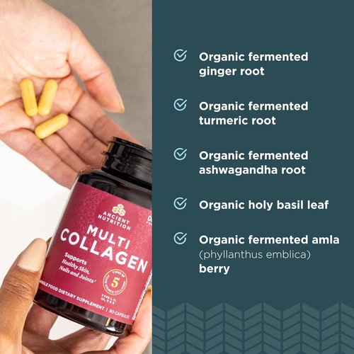 Ancient Nutrition Collagen Pills - Hydrolyzed Multi Collagen Supplement for Skin, Nails & Joints | 45 Count