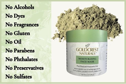 Regine Switzerland Moisturizing Face Mask - Organic Neem & Clay Formula for Dry Skin | Hydrates & Softens, 7 oz
