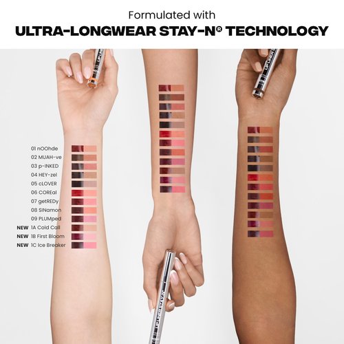 Sacheu Lip Liner STAY-N Peel Off Lip Stain — Long Lasting Waterproof Lip Tint with Hyaluronic Acid & Vitamin E — Transfer Proof Matte Finish, Vegan & Cruelty-Free (leftonRED)