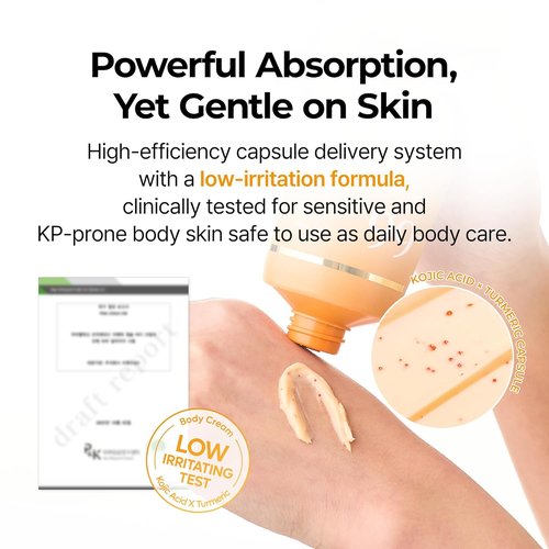 Dr. Melaxin Kojic Acid Body Cream - Brightening Moisturizer for Dark Spots & Uneven Tone | 7.05 oz