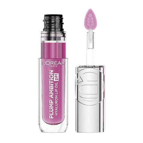 L'Oreal Paris Plump Ambition Lip Oil - Color Shifting Tint with 24HR Hydration & Volumizing Shine | 050 pH Lilac