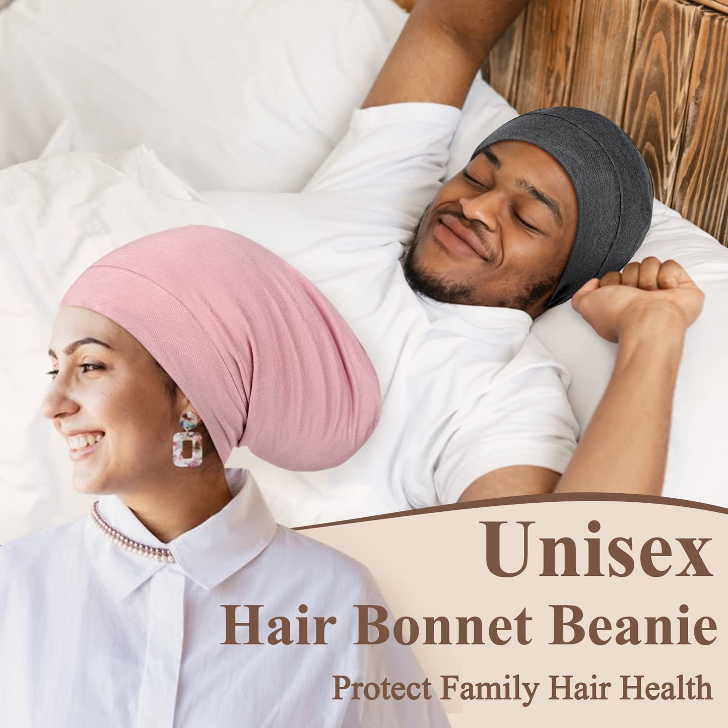 OLESILK 100% Silk Dreadlock Cap, Silk Bonnet for Long Hair, Braid Bonnet for Sleeping, Extra Large Bonnet for Women&Men, Loc Cap Hair Cover