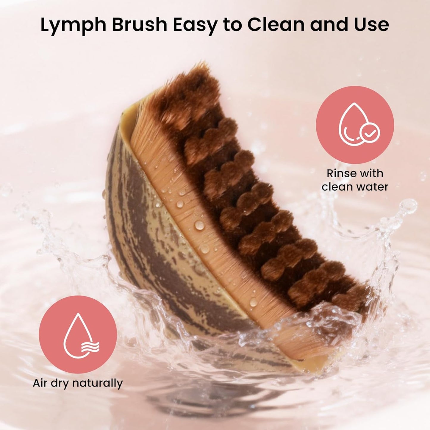 Skiennix Lymphatic Facial Contour Brush - Lift, Sculpt & Depuff for Glowing Skin - 1 Piece Massage Tool