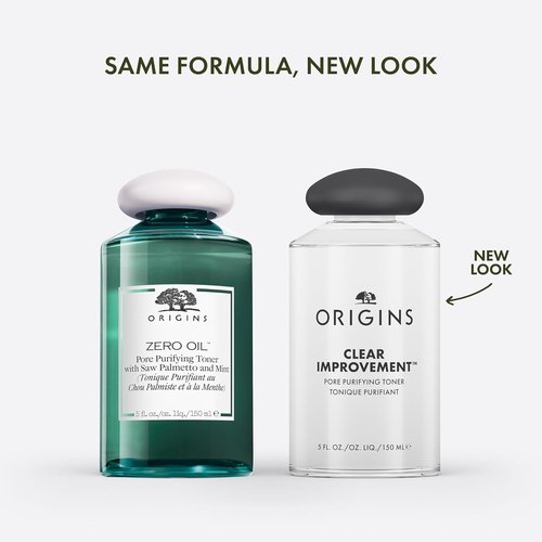 Origins Clear Improvement Pore Purifying Toner - Reduces Shine for Oily Skin | With Salicylic Acid, 5 Fl Oz