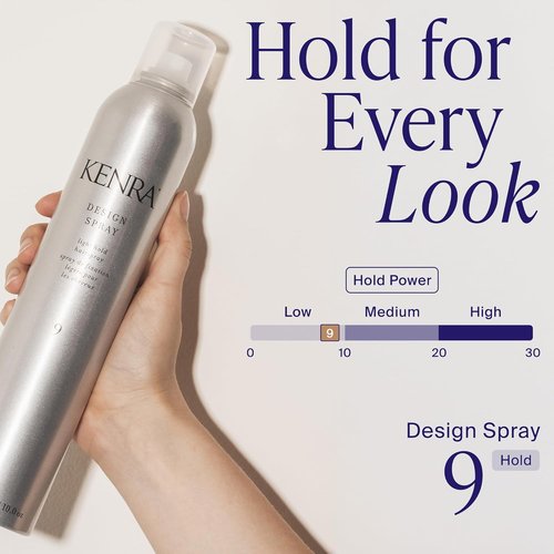 Kenra Design Spray 9 - Light Hold Hairspray for Taming Frizz & Flyaways | Lightweight & Brushable Formula