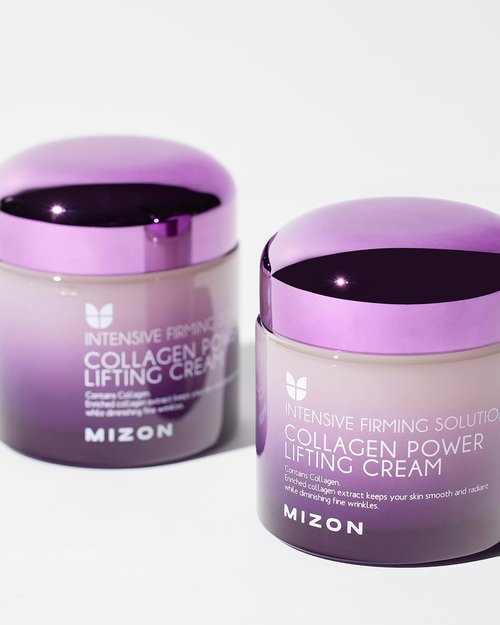 MIZON Marine Collagen Power Lifting Cream - Firming Face Moisturizer with Peptides & Hyaluronic Acid | 2.53 fl oz