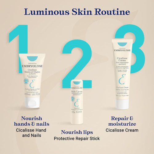 Embryolisse Cicalisse Hand and Nail Cream - Soothes & Restores Dry Skin with Shea Butter, 1.01 Fl Oz