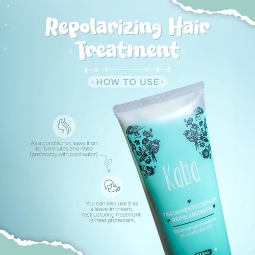 Kaba Hair Treatment Mask - Deep Conditioning for Dry, Damaged Hair | Natural Extracts, 7.8 Oz