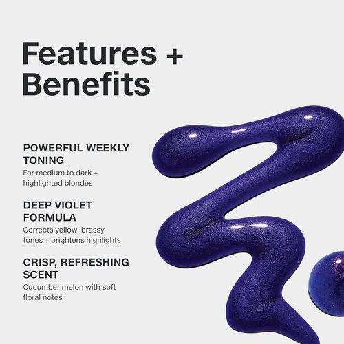 Paul Mitchell Platinum Plus Deep Violet Shampoo - Banish Brass, Intensely Tone Blonde & Gray Hair
