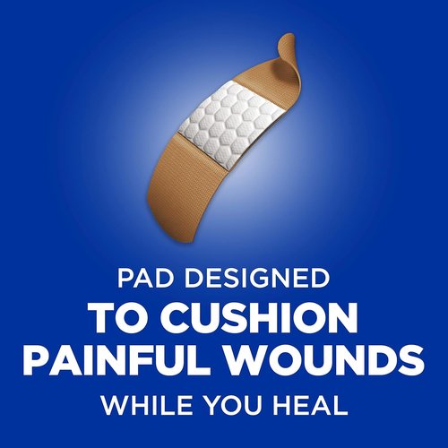 Band-Aid Brand Flexible Fabric Bandages - Comfortable Cushioned Wound Care | 1x3 In, 100 Count