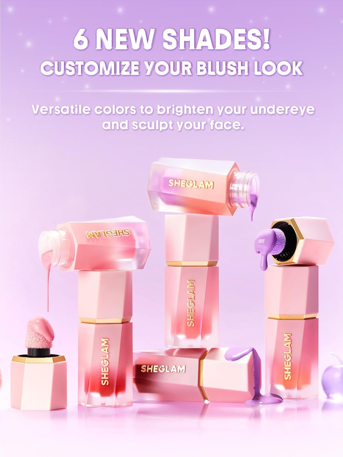 SheGlam Color Bloom Liquid Blush | Vibrant Pink Slip for Flawless Cheeks