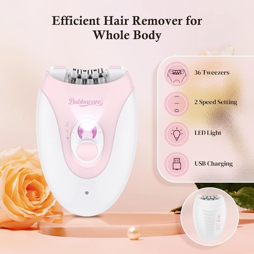 Regine Switzerland Smooth Glide Epilator - Portable Facial Hair Removal for Women | Compact & Effective