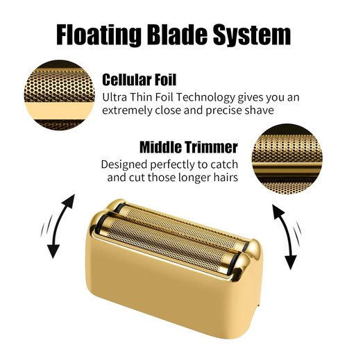 BaBylissPRO Replacement Foil & Cutters - Golden Foil for Barberology FXFS2 Double Foil Shaver