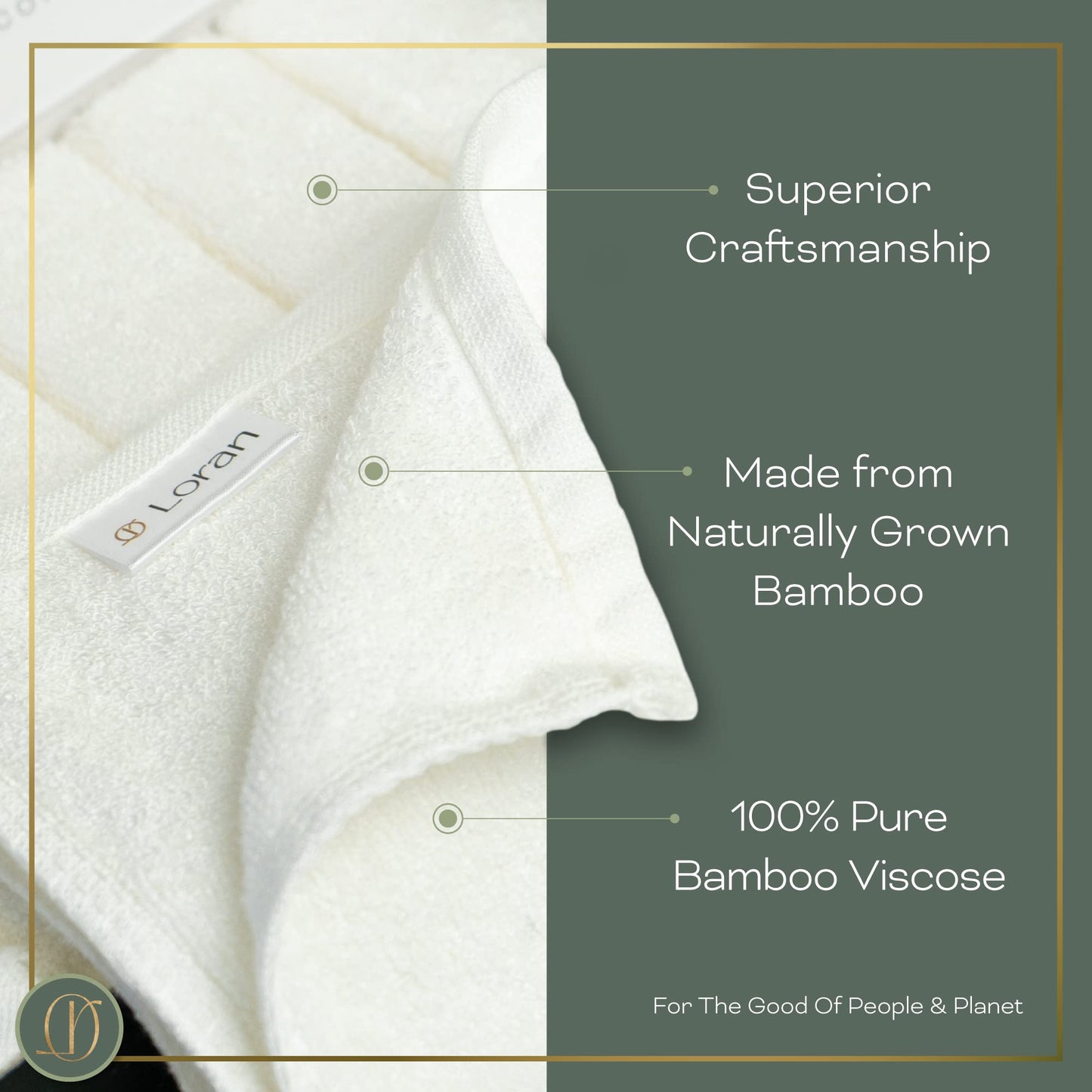 White Washcloths Set of 6 Soft Facial Cloths 10” x 10” 100% Viscose Derived from Bamboo Spa-Like Feel Silky Face Cloth for Skin Cleansing