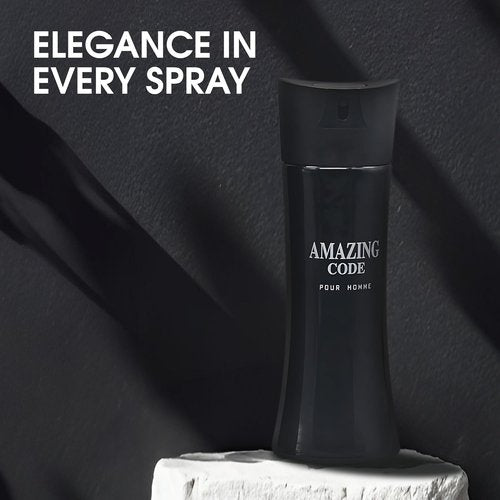 AFLUXE Men's Cologne - Amazing Code Combo Eau De Toilette | Fresh & Romantic Scent, 3.4 Fl Oz Each