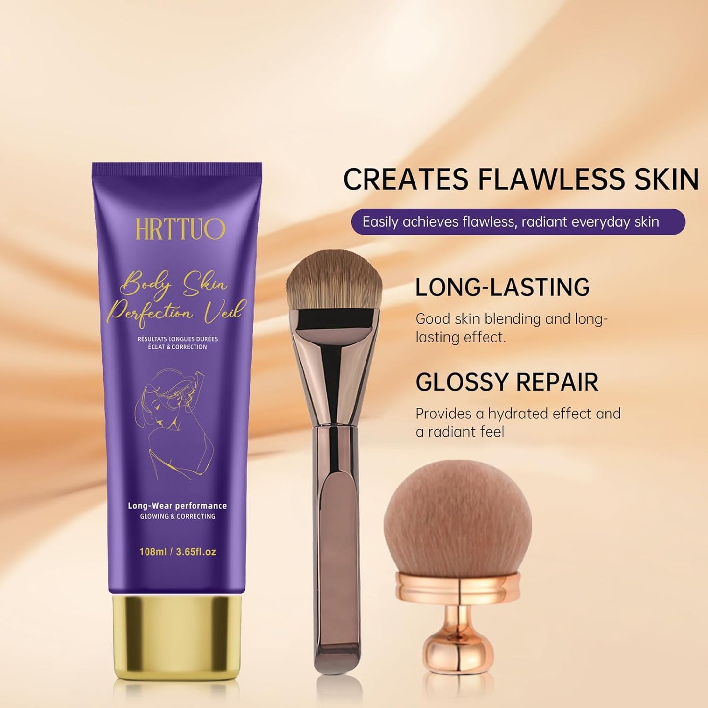 Skiennix Body Makeup - Waterproof Leg & Body Concealer for Tattoo & Scar Cover Up | All Skin Tones, Natural Radiance