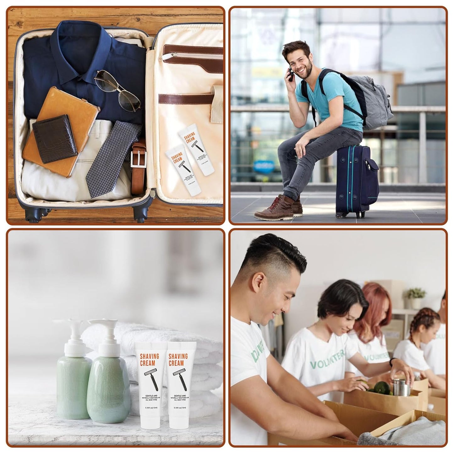 Skiennix Shaving Cream | Bulk Travel Size 10ml | Disposable Jasmine Scent for Hotels & Homeless