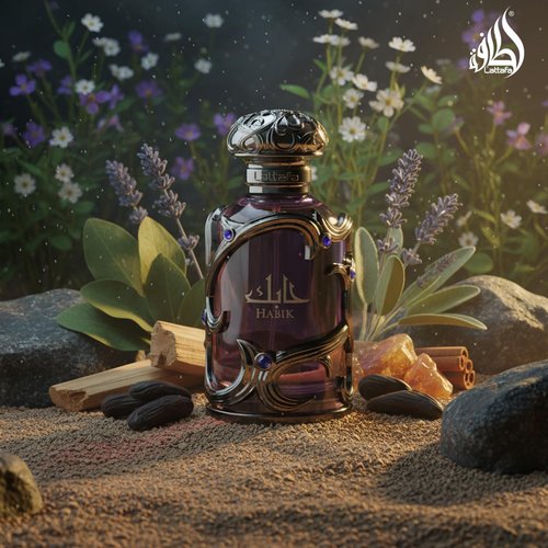 Lattafa Habik – Spicy, Aromatic, Woody, Musky – Eau de Parfum Spray Long-Lasting Fragrance for Men, 3.4 Ounce / 100 ml