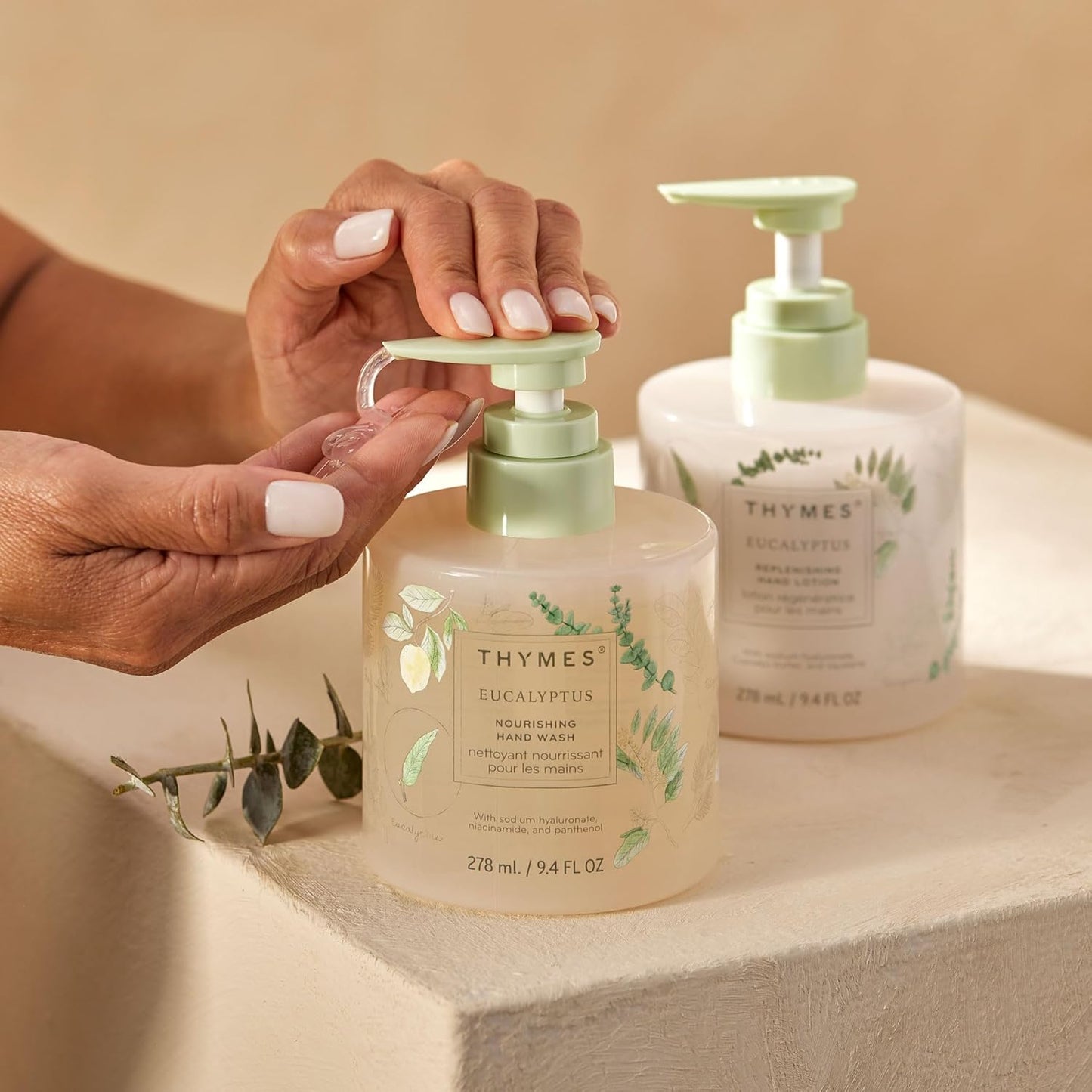 Thymes Nourishing Hand Wash - Eucalyptus & Citrus Liquid Soap for Kitchen or Bathroom | 9.4 fl oz