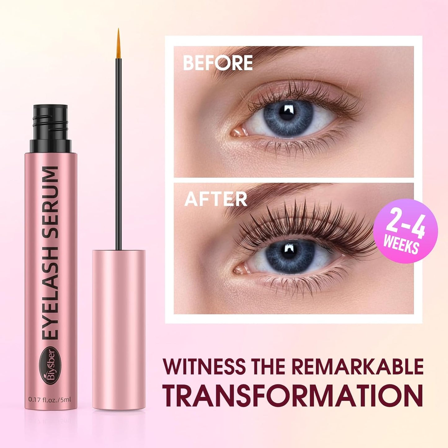 Skiennix Eyelash Growth Serum - Premium Formula for Longer, Fuller Lashes & Eyebrows | Gentle & Vegan