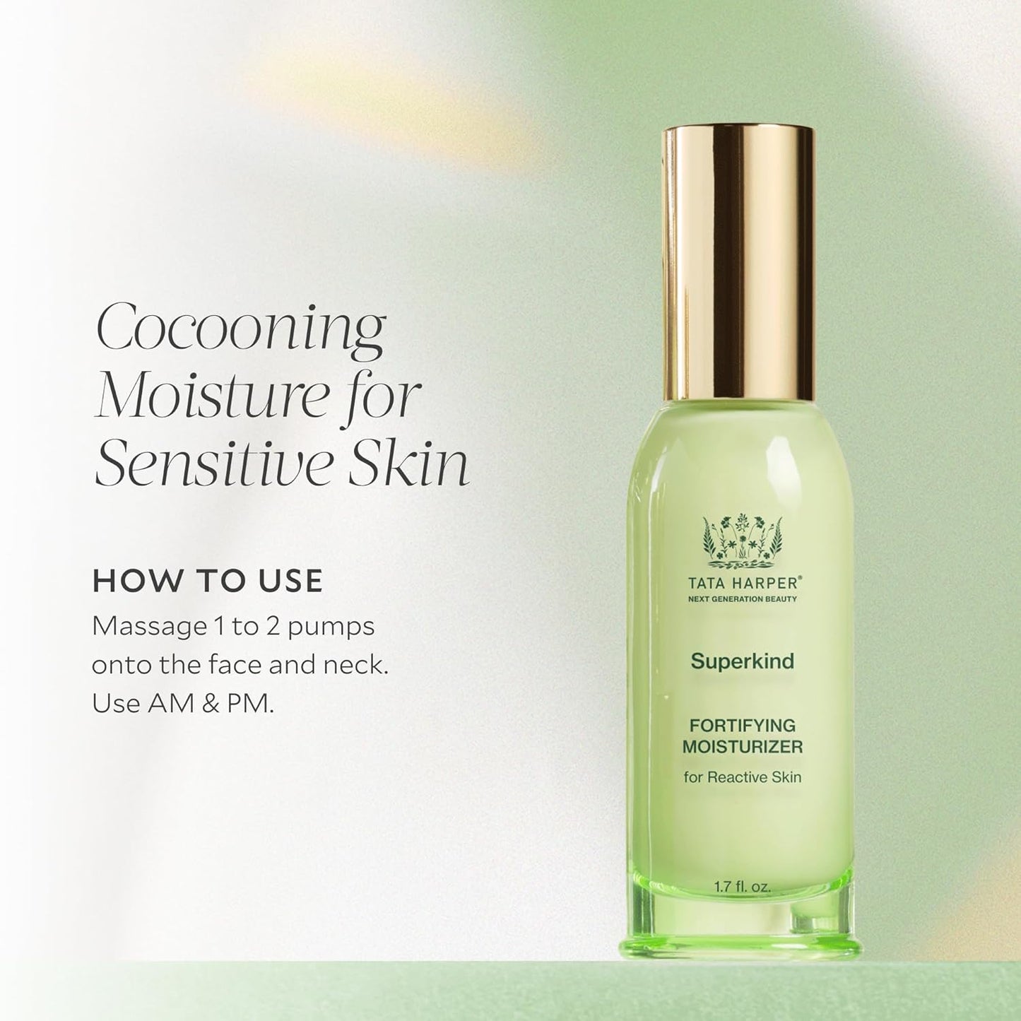 Tata Harper Superkind Fortifying Moisturizer - Lightweight, Hypoallergenic Formula for Sensitive Skin | 50ml