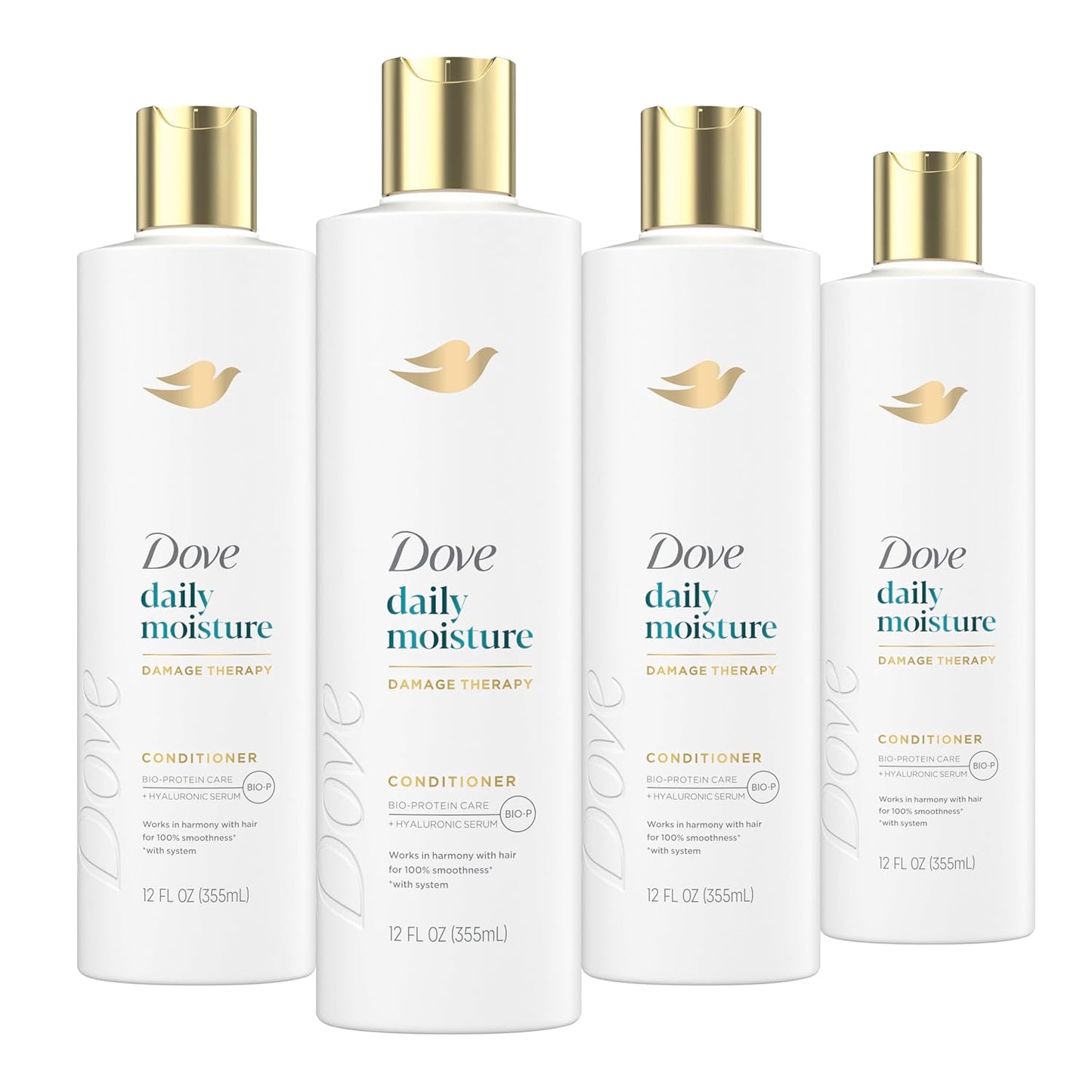 Dove Nutritive Solutions Moisturizing Conditioner - Daily Moisture for Dry Hair | 12 oz, 4 Count