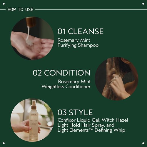 Aveda Rosemary Mint Conditioner - Lightweight Daily Formula for Body & Shine | Normal to Oily Hair, Fine to Medium Hair