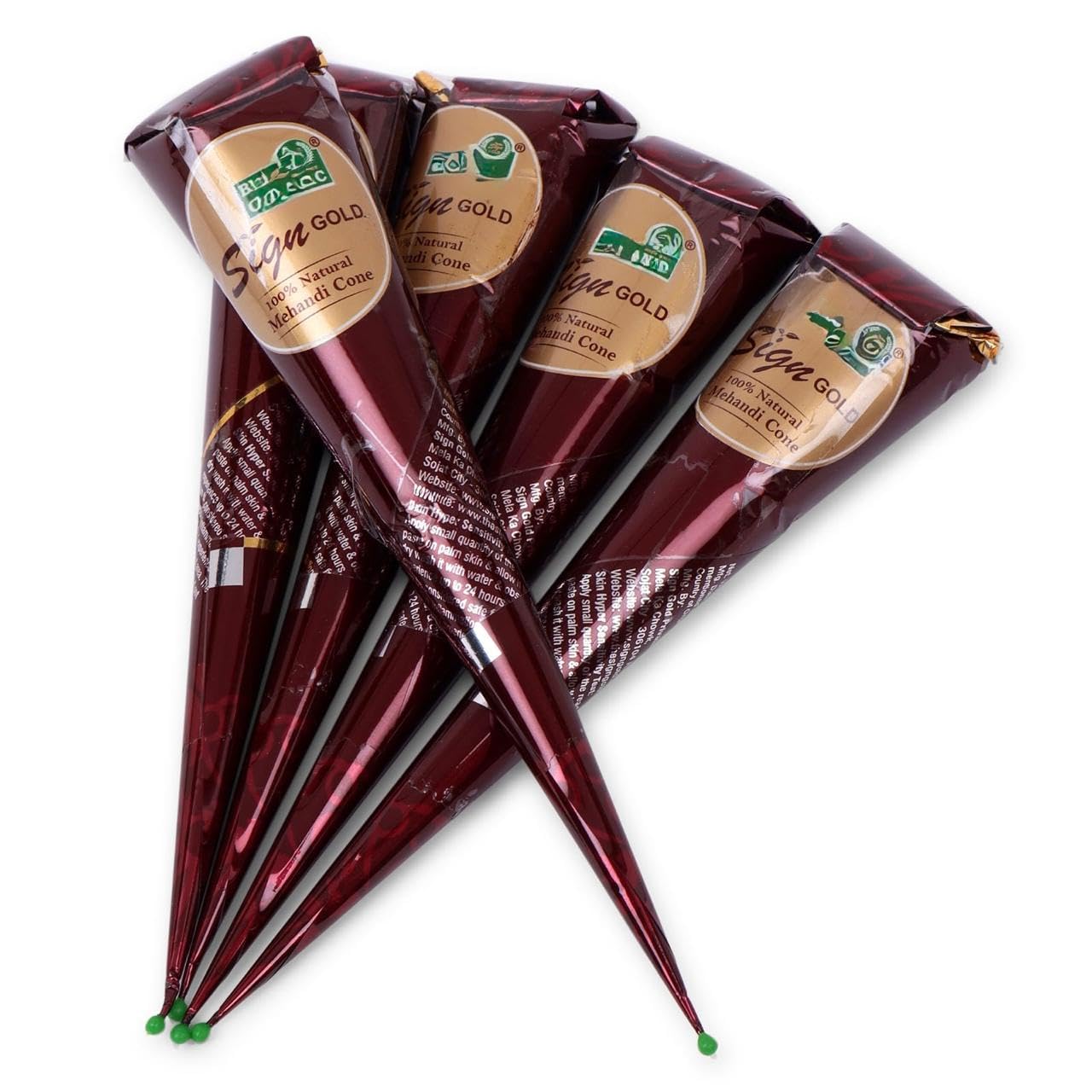 Natural Henna Paste Cones for Hair – 100% Pure & Ready to Use | No Ammonia or Chemicals | Pack of 3 – Dark-Brown, 30g Each Cone