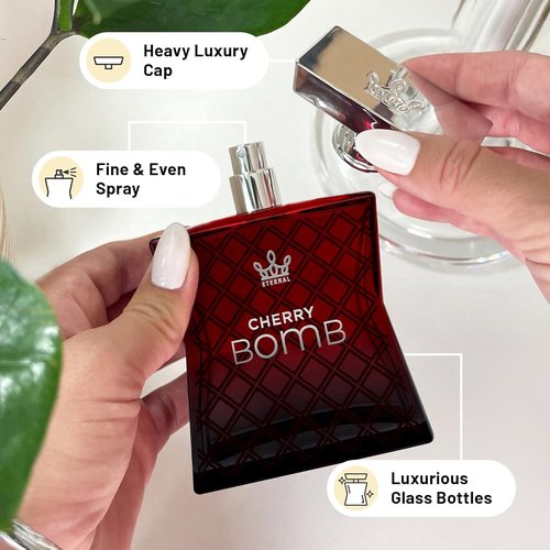 Eternal Fragrance - Eternal Cherry Bomb Eau de Parfum | 3.4 oz (100ml) - Long-Lasting Unisex Perfume with Clean Ingredients