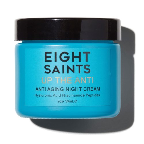 Eight Saints Night Cream - Natural Anti-Aging Face Moisturizer with Niacinamide & Hyaluronic Acid | 2 Ounces