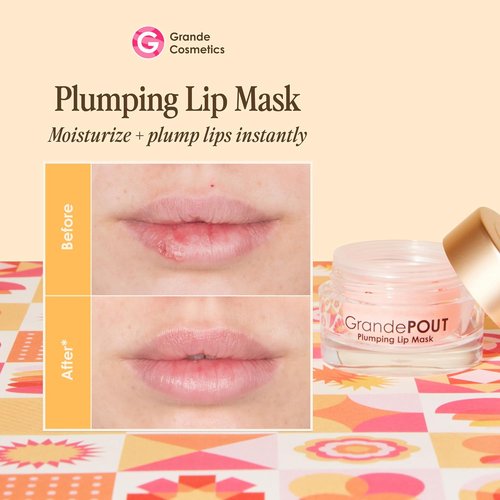 Grande Cosmetics GrandePOUT Plumping Lip Mask - Hydrating & Volumizing Treatment for Luscious Lips