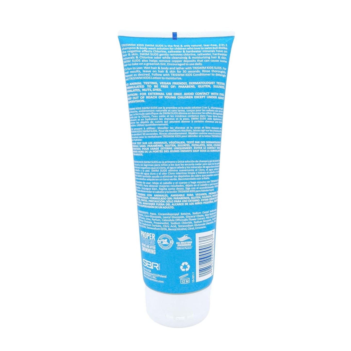 TRISWIM 2-in-1 Shampoo & Body Wash - Natural, Tear-Free Formula for Babies | Gently Removes Chlorine & Saltwater