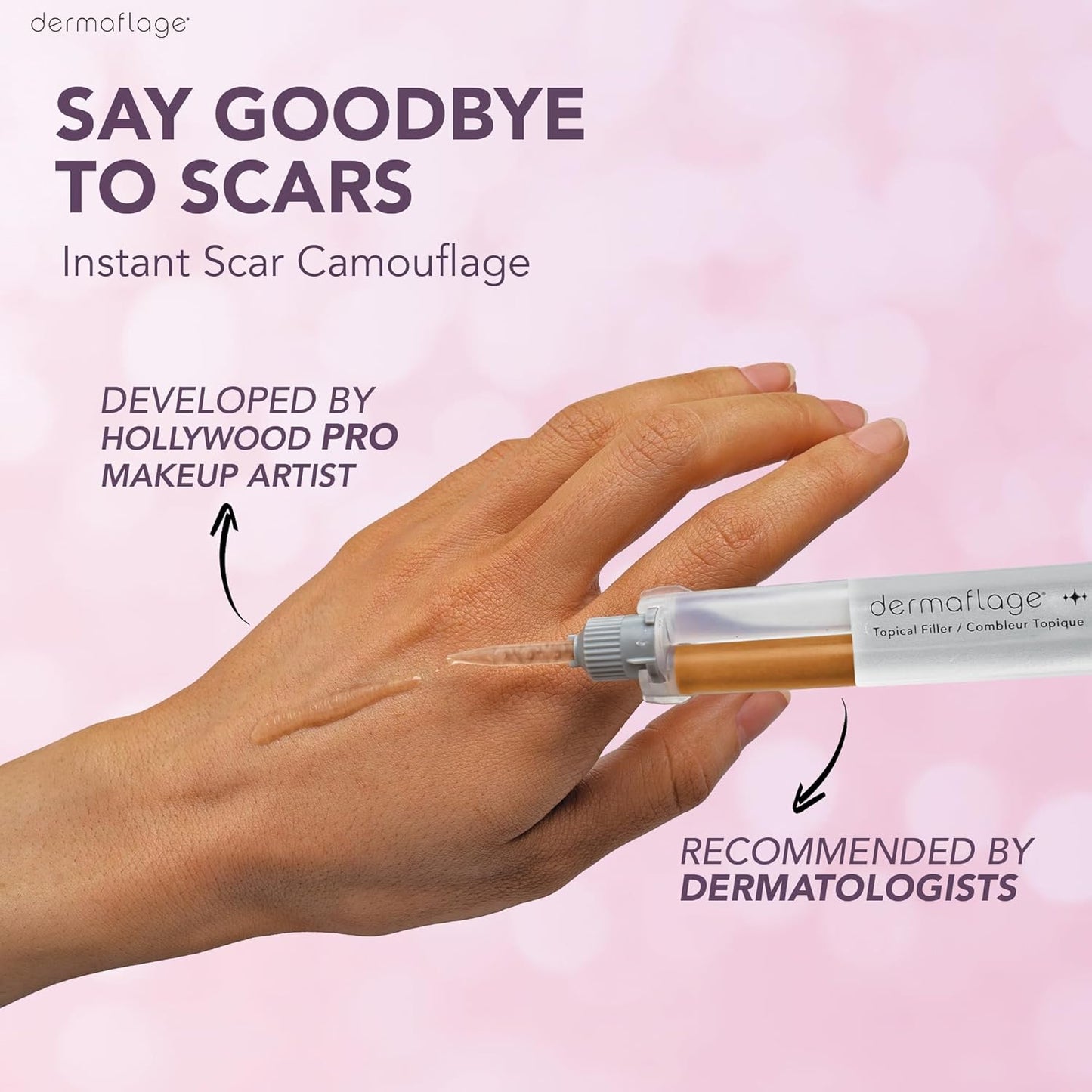 Dermaflage Scar Filler - Refill Applicator for Flawless Skin | Easy Application & Natural Finish