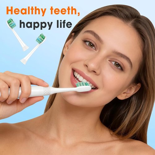Philips Sonicare Toothbrush Replacement Heads - Soft Bristles, White | 6-Pack Compatible with C1 & C2
