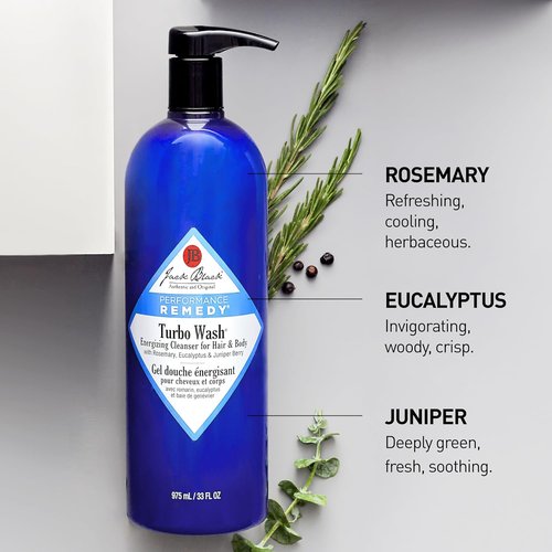 Jack Black Body & Hair Cleanser - Men's Body Wash & Shampoo | Sulfate-Free Skin & Hair Care