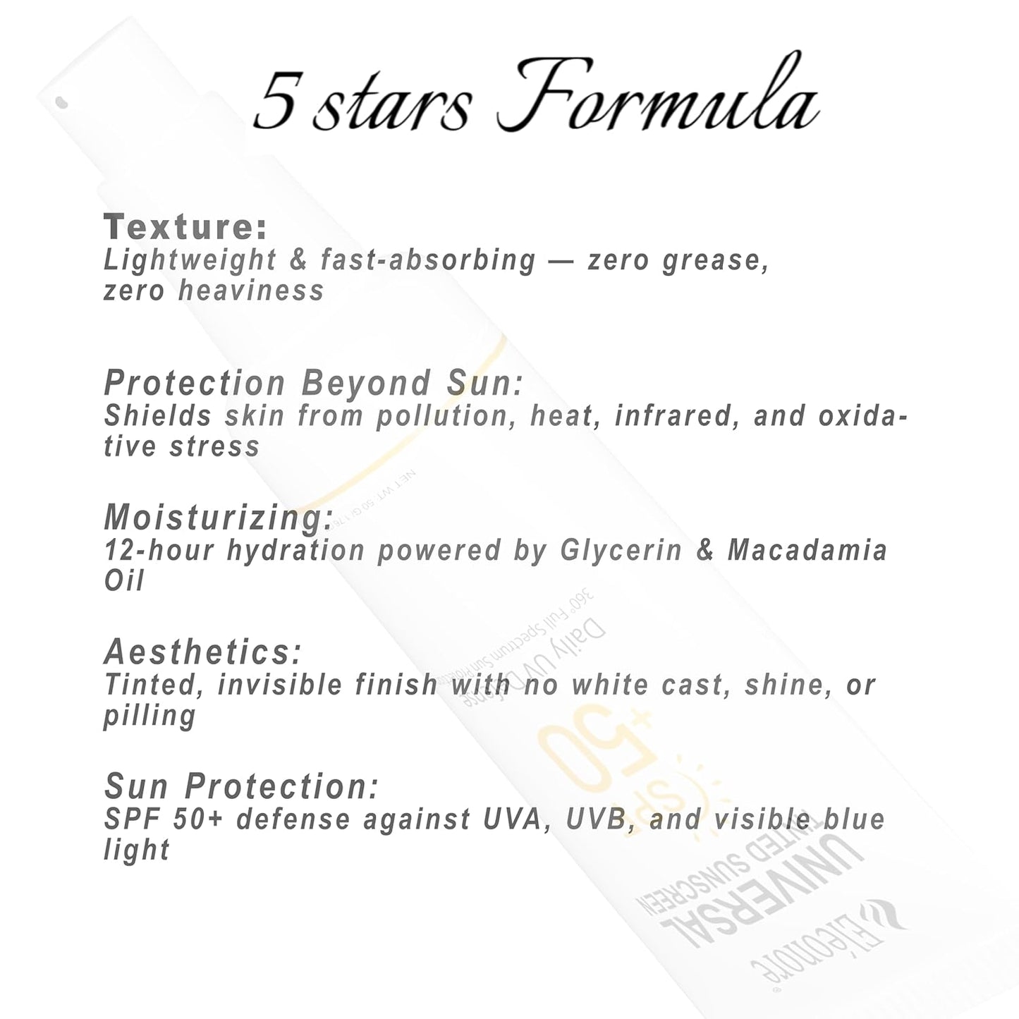 Skiennix Face Sunscreen - Tinted Moisturizer with SPF 50 - Ideal for Travel | 50 ml