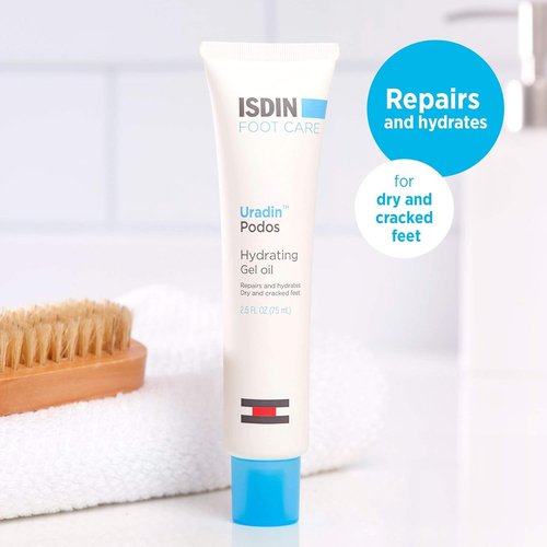 ISDIN Hydrating Bundle - Dry Skin Relief & Hydrating Foot Cream with 10% Urea | Uradin Lotion 10 & Podos