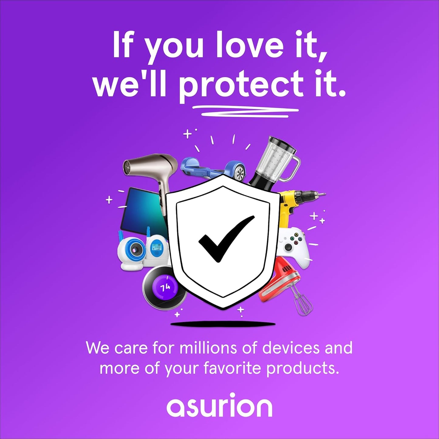 ASURION 3-Year Personal Care Protection Plan - Comprehensive Coverage for Devices Up to $99.99