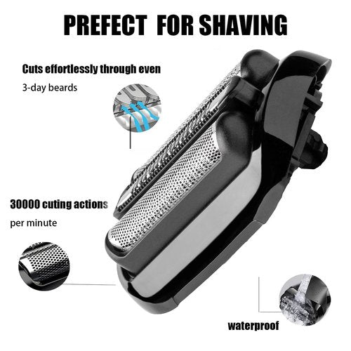 Braun Series 5 & 6 Replacement Head - 53B Blades for Electric Shavers | Compatible with Models 6072cc, 6090cc, 6020s, 5018s, 5049cs, 5035s, 5020s