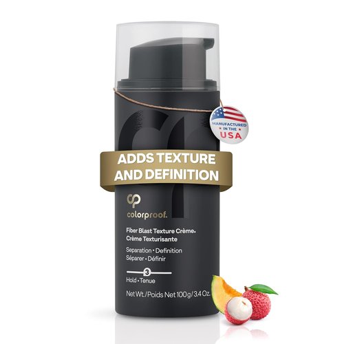 Colorproof Fiber Blast Texture Crème - Hydrating Non-Greasy Hair Cream | 3.4 Fl. Oz. Travel Size with Lychee & Melon Scent