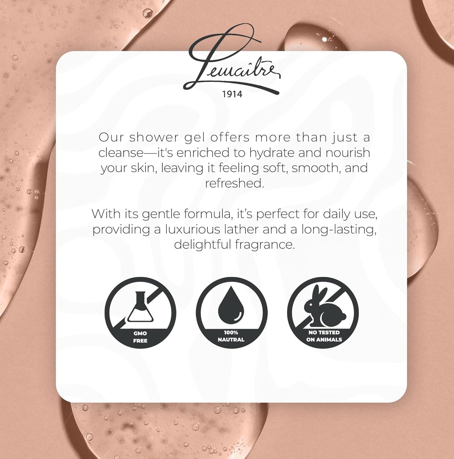 LEMAITRE Hydrating Shower Gel - Refreshing Body Wash with Natural Ingredients for Soft Skin | 1 Pack