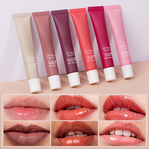 VRAIKO 2-in-1 Silky Lip Butter Balm & Lip Gloss, Hydration with Shea & Olive Oil Blend, Non-Sticky Moisture for Chapped Lips, Natural Ingredients (Vanilla Beige)