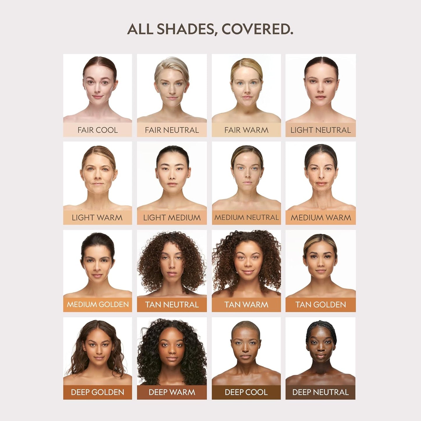 YENSA Skin On Skin BC Foundation Makeup - All-in-One CC & BB Cream with SPF 40, Hyaluronic Acid - Light Warm (1 oz)