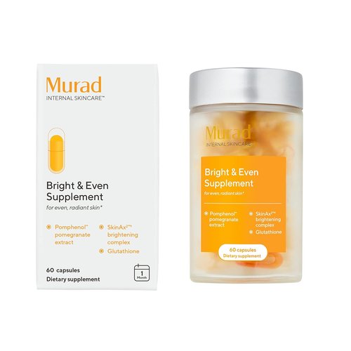 Murad Bright & Even Supplement - Radiant Skin Formula with Pomegranate Extract & Glutathione | Antioxidant Protection
