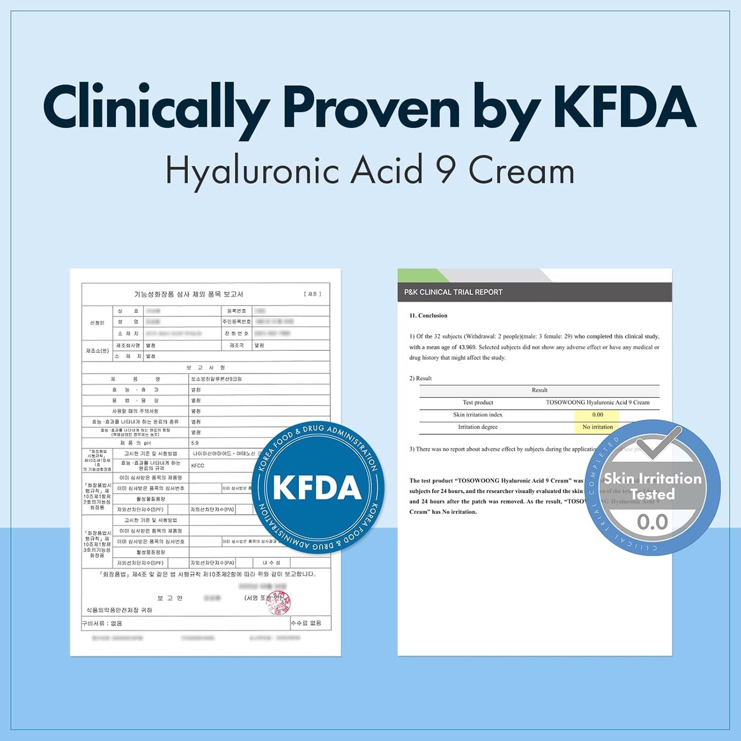 TOSOWOONG Hyaluronic Acid Cream - Long-Lasting Hydration with Vitamin B5 & Collagen | 50ml