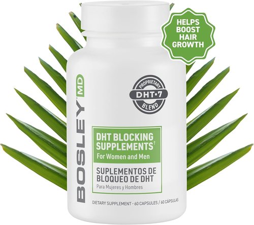 DHT·7 by [Brand Name] - DHT Blocking Supplements with Saw Palmetto & Reishi Mushroom - 60 Capsules for Thicker, Fuller Hair