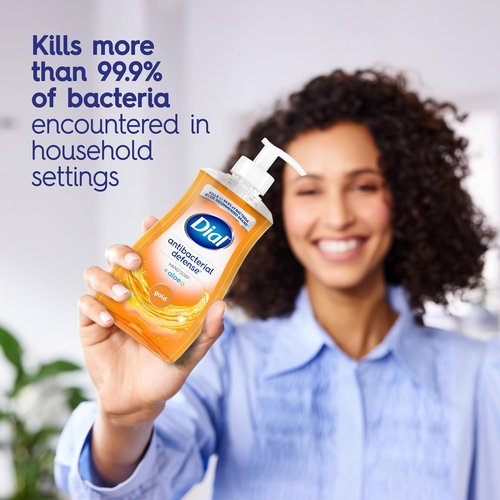Dial Antibacterial Liquid Hand Soap - Aloe Gold Scent, 11 Fl Oz (Pack of 4) | Gentle Dermatologist-Tested Formula
