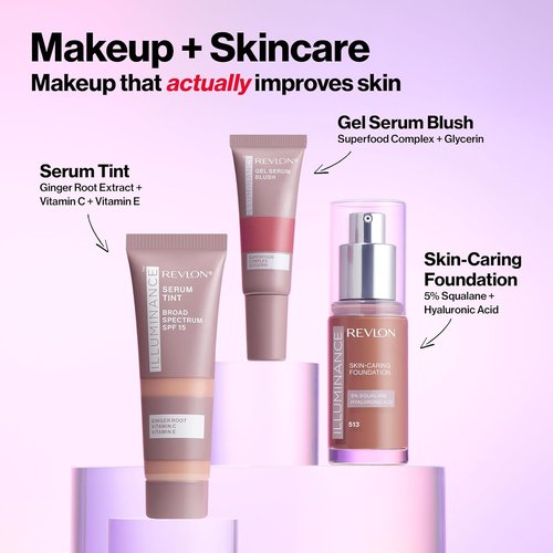 Revlon Illuminance Tinted Serum - Triple Hyaluronic Acid for Even Skin Tone & All-Day Hydration | SPF 15, 201 Creamy Natural, 0.94 fl oz