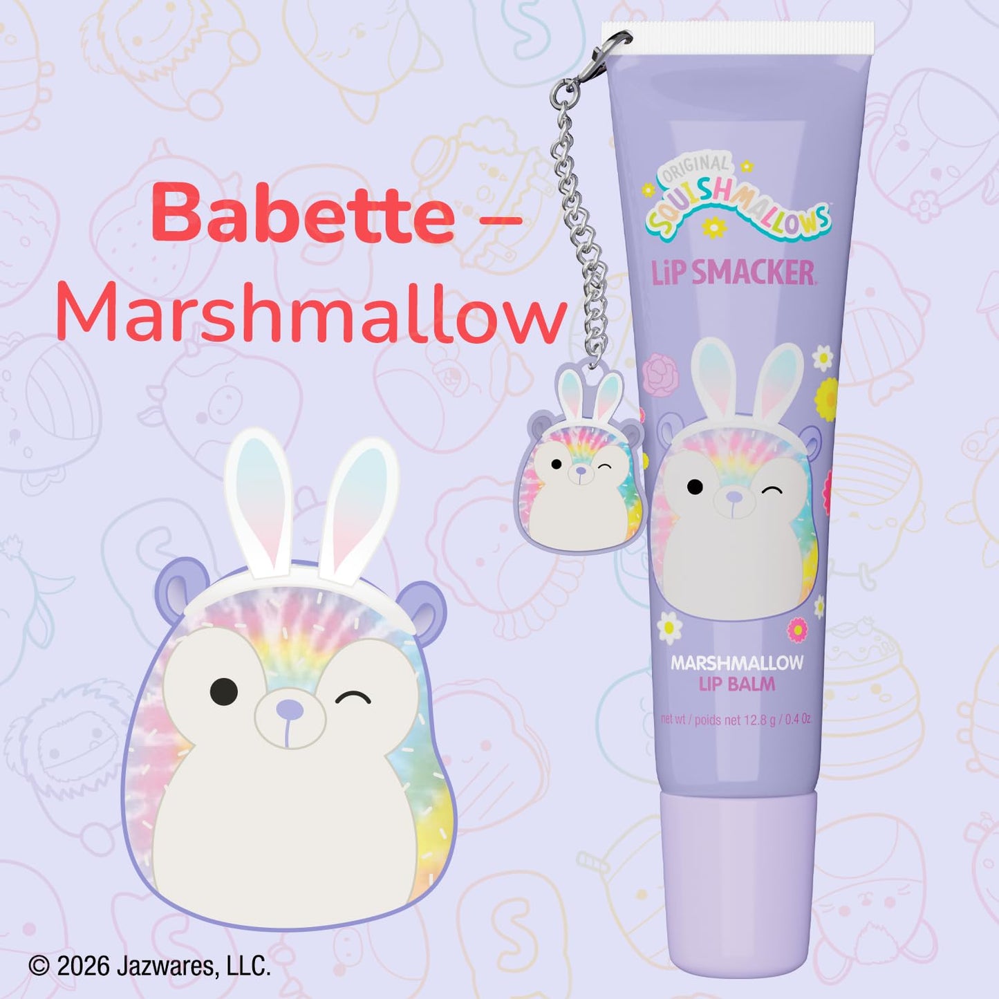 Lip Smacker Squishmallows Lip Balm - Limited Edition Marshmallow Flavor | Perfect Easter Basket Stuffer